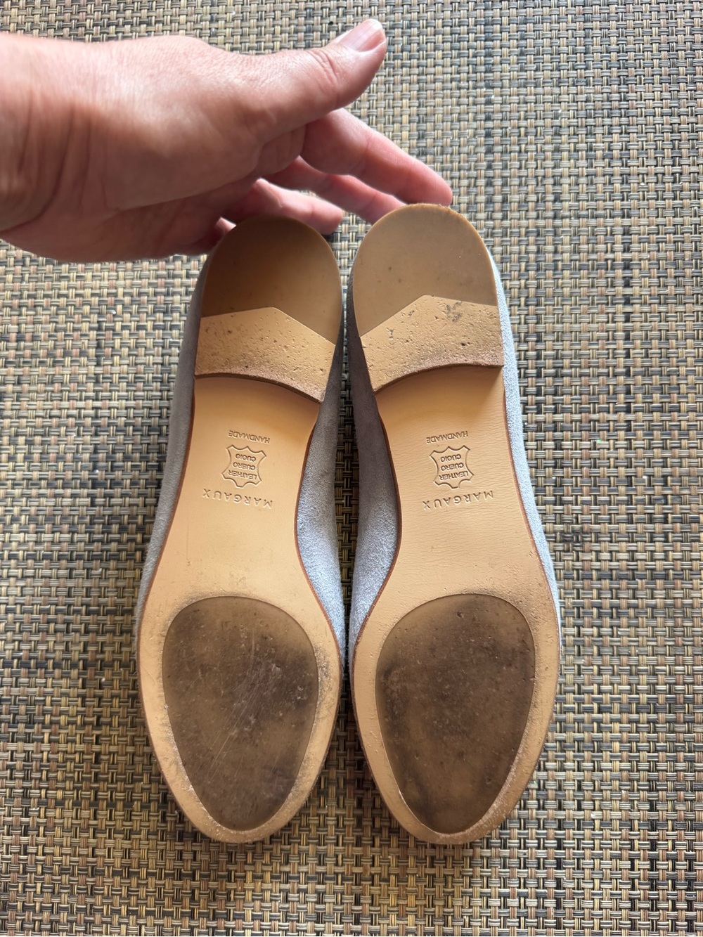 Margaux light gray suede Classic ballet flats size 8.5 - Picture 4 of 7